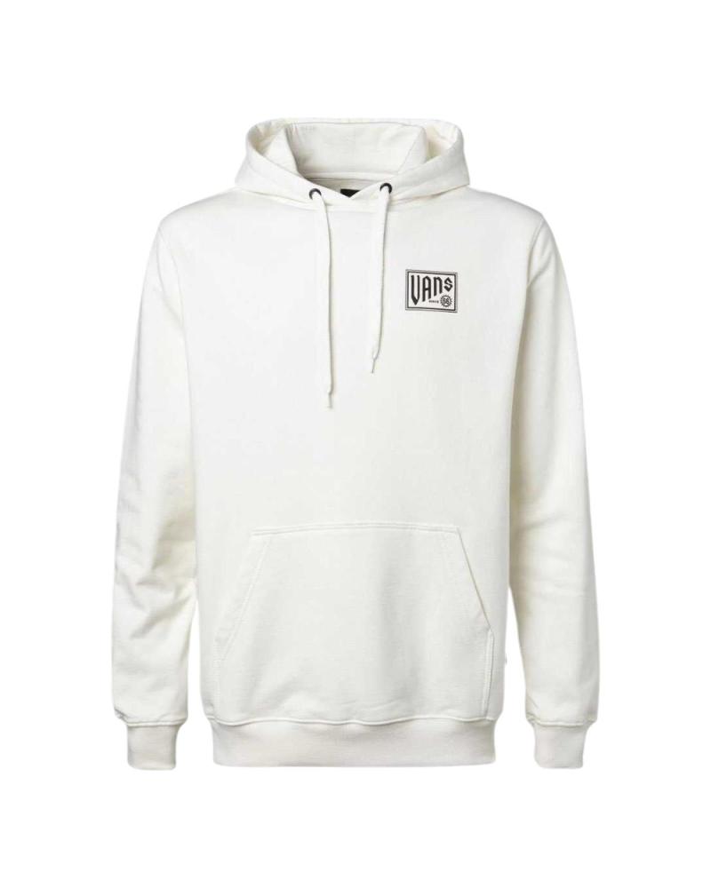 SUDADERA CON CAPUCHA VANS BOOMED 66 PULLOVER VN000HVQFS81 BLANCO BLANCO