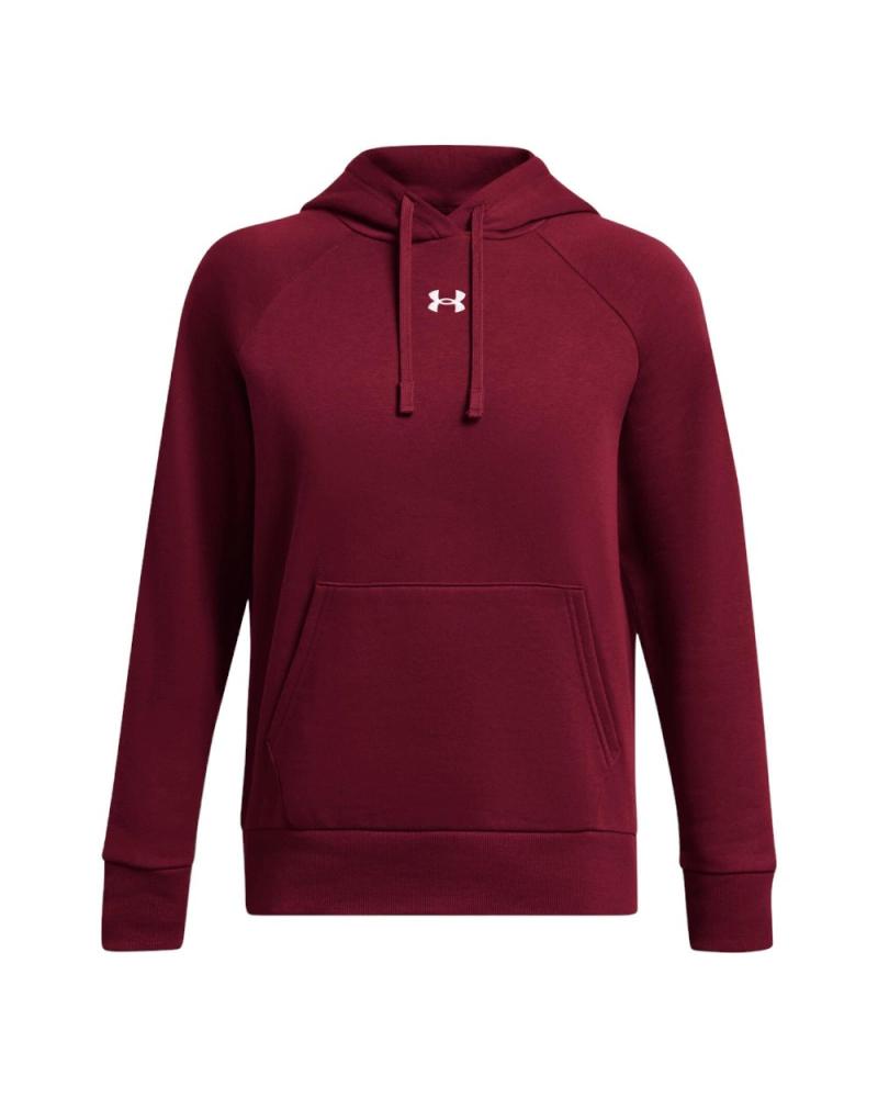 SUDADERA CON CAPUCHA UNDER ARMOUR RIVAL FLEECE 1379500-625 ROJA ROJO