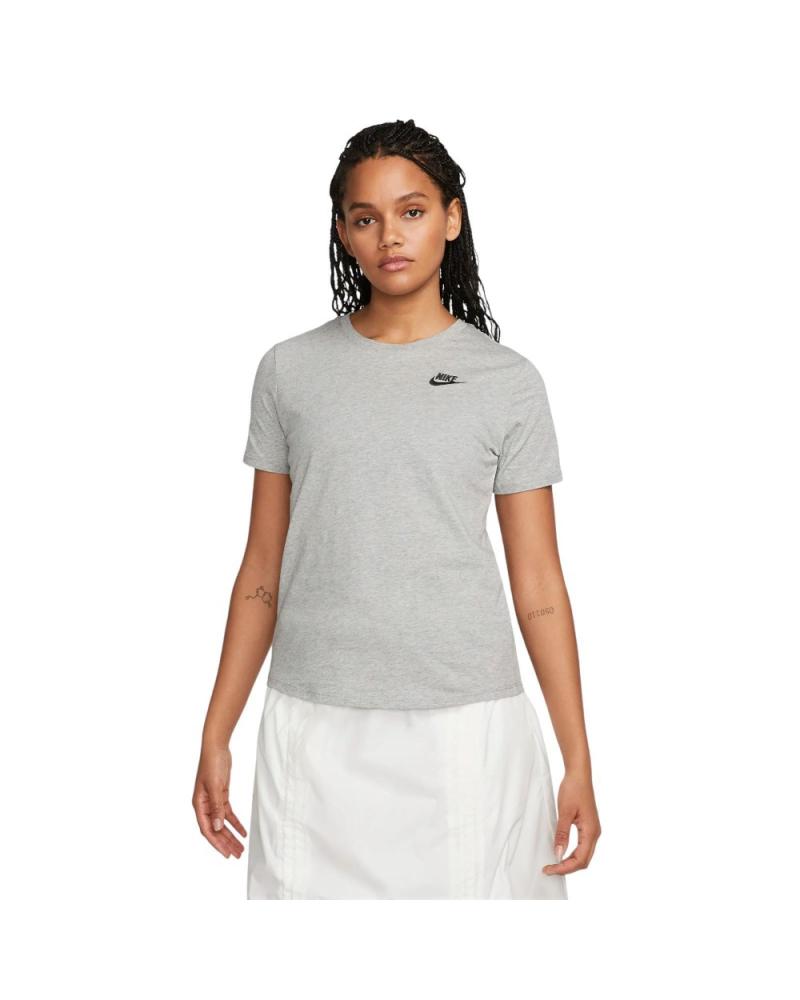 CAMISETA NIKE NSW CLUB SS T-SHIRT DX7902-063 GRIS PARA MUJER GRIS