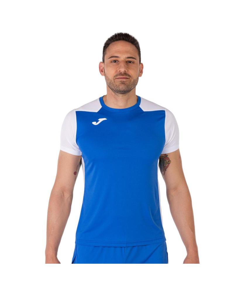 JOMA CAMISETA TÉCNICA RECORD II AZUL ROYAL BLANCO 102223 NEGRO