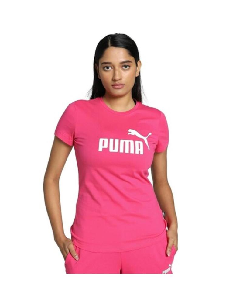 CAMISETA PUMA ESSENTIALS LOGO 586775-49 ROSA ROSA