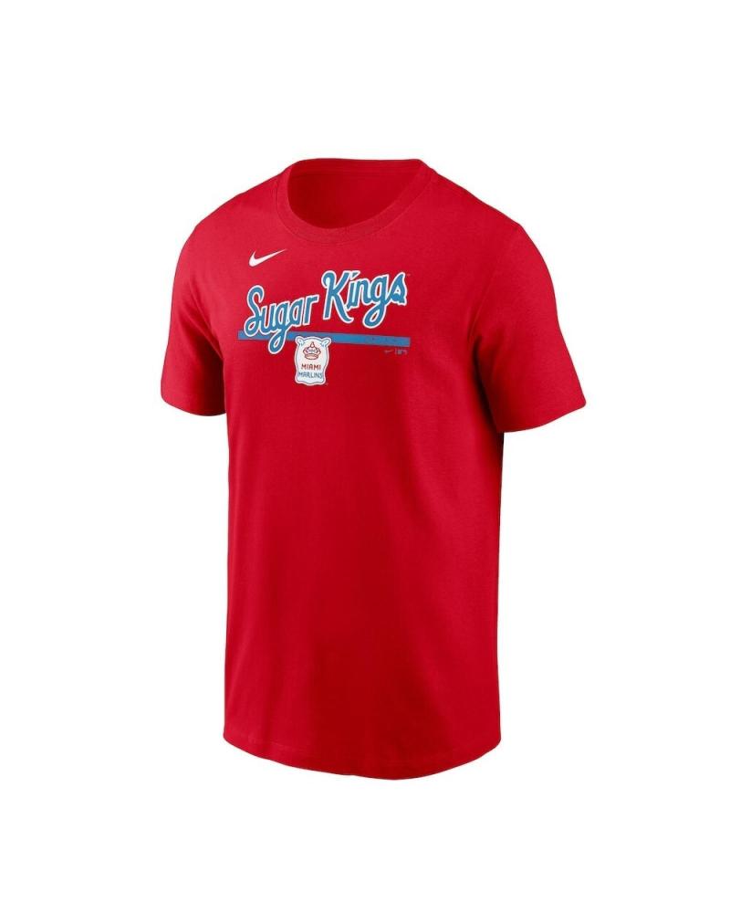 CAMISETA NIKE MIAMI MARLINS SUGAR KINGS CITY CONNECT 2-HIT ROJA ROJO