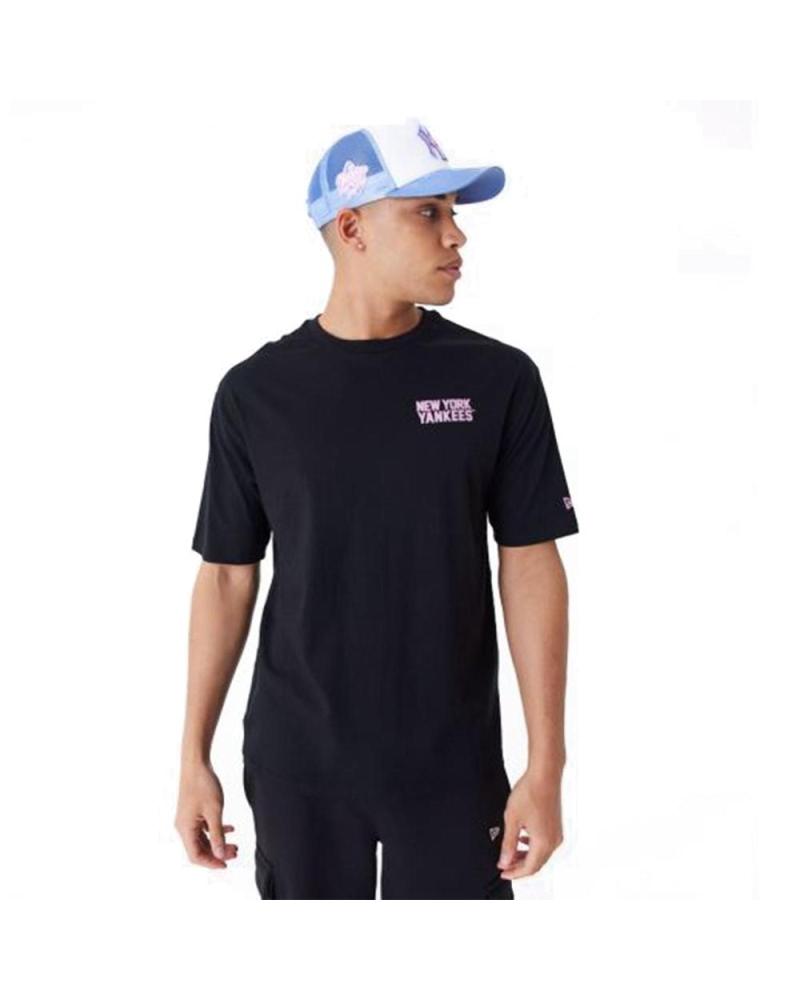 CAMISETA NEW ERA MLB WORDMARK OVERSIZE NEGRA NEGRO