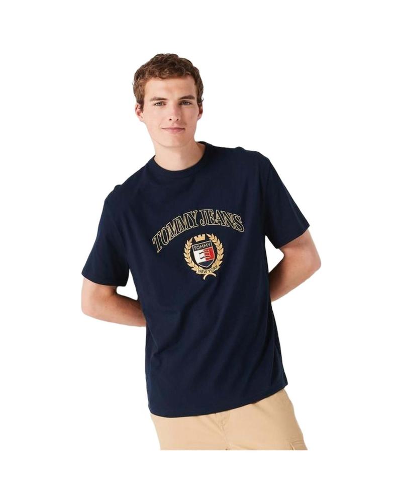 CAMISETA TOMMY HILFIGER CON LOGO ESCUDO AZUL AZUL