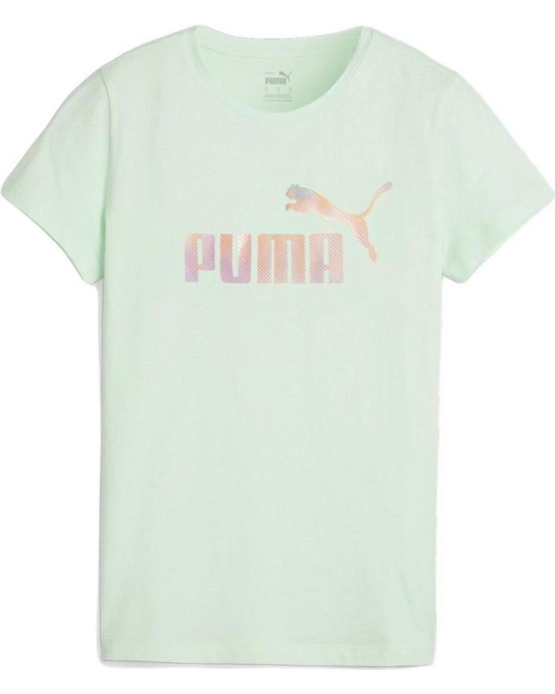 CAMISETA PUMA ESS SUMMER DAZE DE MANGA CORTA MINT FRESH VERDE 679921-88 VERDE