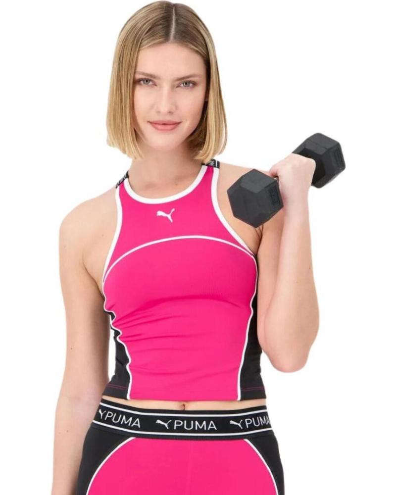 PUMA CAMISETA SIN MANGAS FIT TRAIN STRONG ROSA 525028-48 ROSA