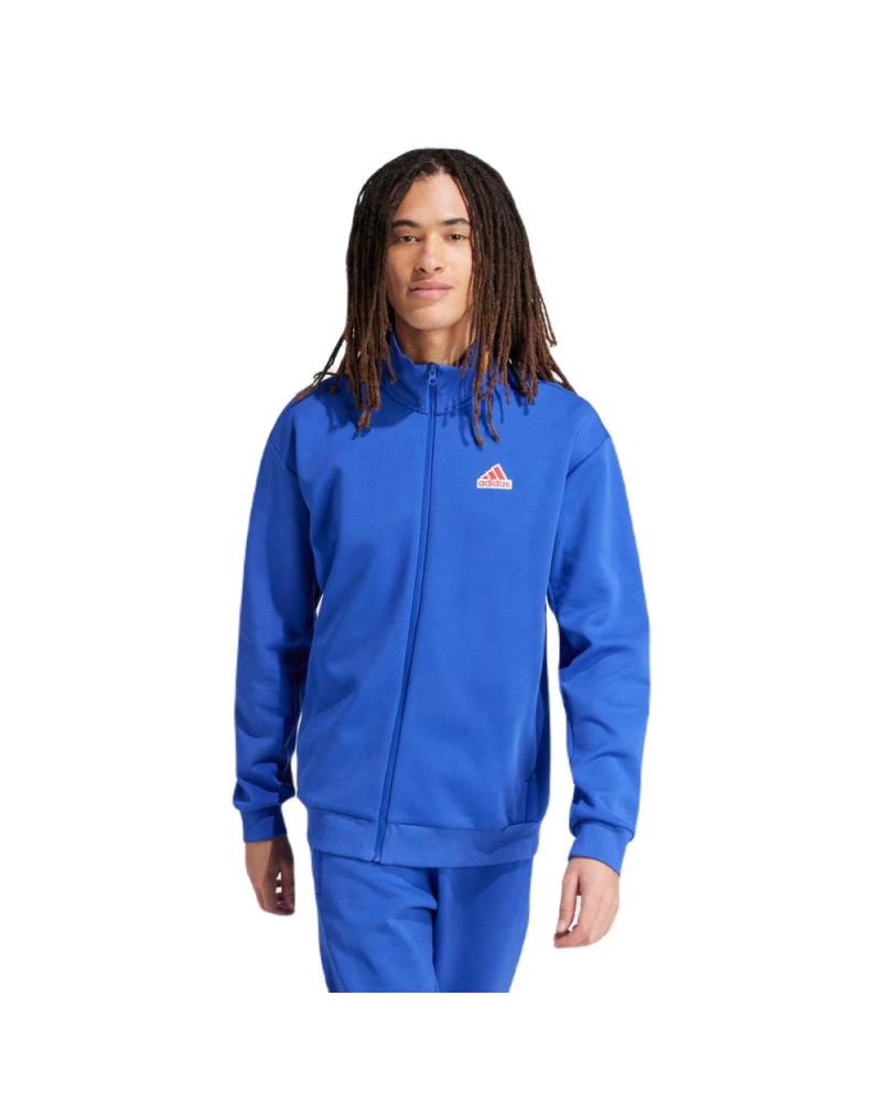 CHAQUETA SUDADERA ADIDAS FUTURE ICONS BADGE OF SPORT OLY IS9595 AZUL ROYAL AZUL
