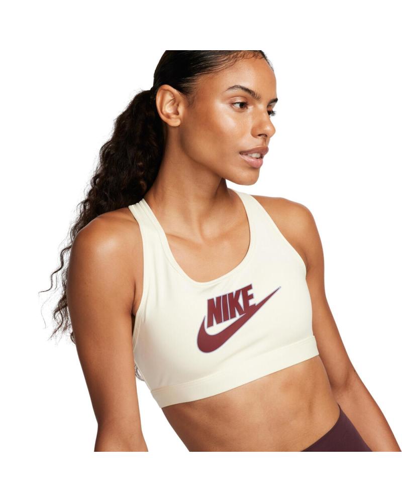SUJETADOR DEPORTIVO NIKE SWOOSH MEDIUM SUPPORT FUTURA FB4080-113 BEIGE BEIGE
