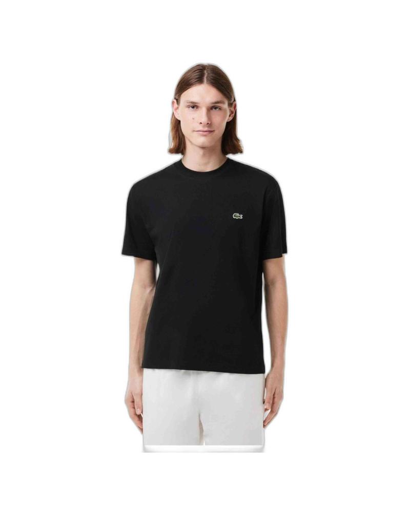 LACOSTE CAMISETA LACOSTE TH7318 DE ALGODÓN CON LOGO BORDADO NEGRO