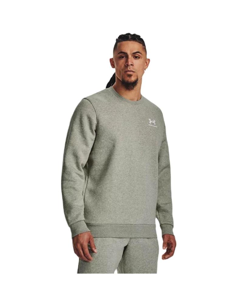 UNDER ARMOUR SUDADERA ESSENTIAL FLC CREW 1374250-505 VERDE VERDE
