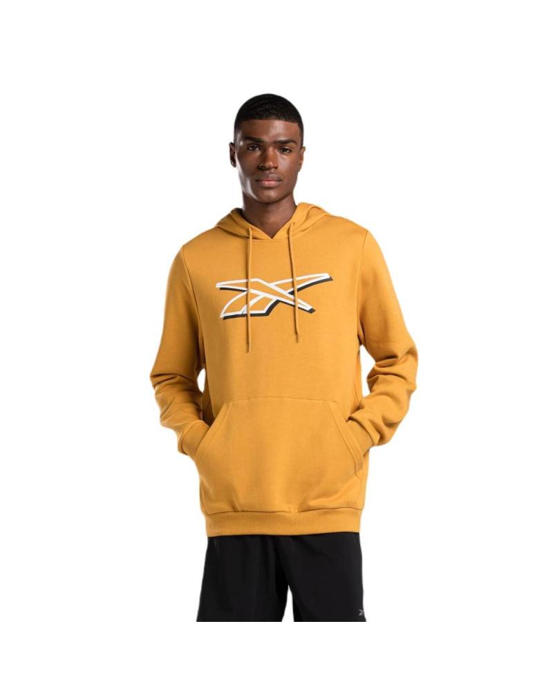 SUDADERA CON CAPUCHA REEBOK RI FLEECE 100071362 MOSTAZA AZUL MARINO