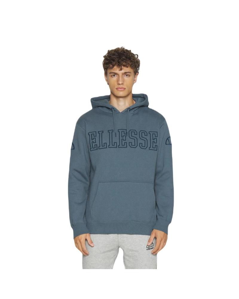SUDADERA CON CAPUCHA ELLESSE SXT19205-402 AZUL CON LOGO ESTAMPADO AZUL