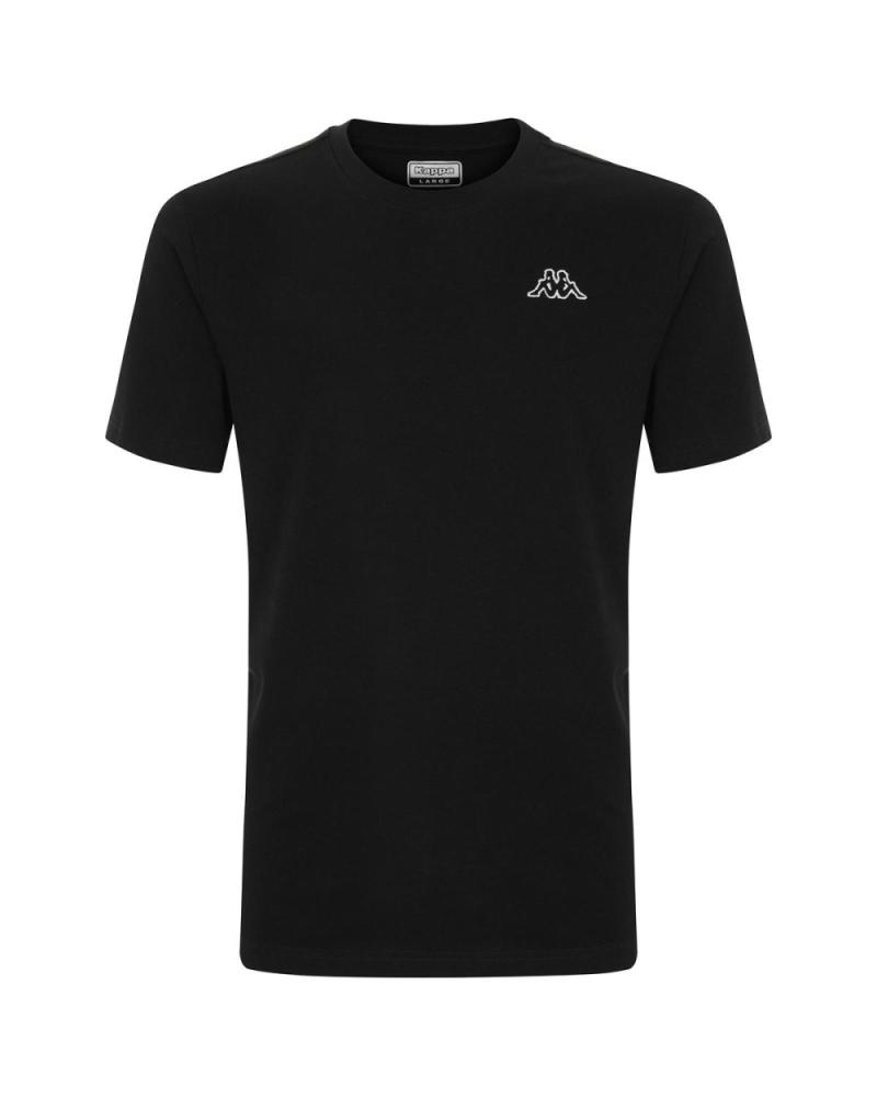 CAMISETA KAPPA DE MANGA CORTA NEGRA 304J150-AOD NEGRO