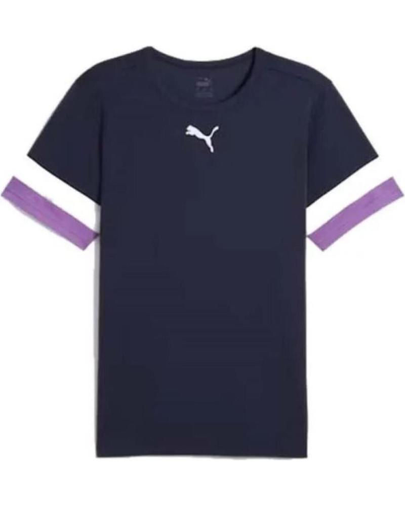 CAMISETA DEPORTIVA PUMA INDIVIDUALRISE HOMBRE AZUL MARINO CON RAYAS MORADAS AZUL