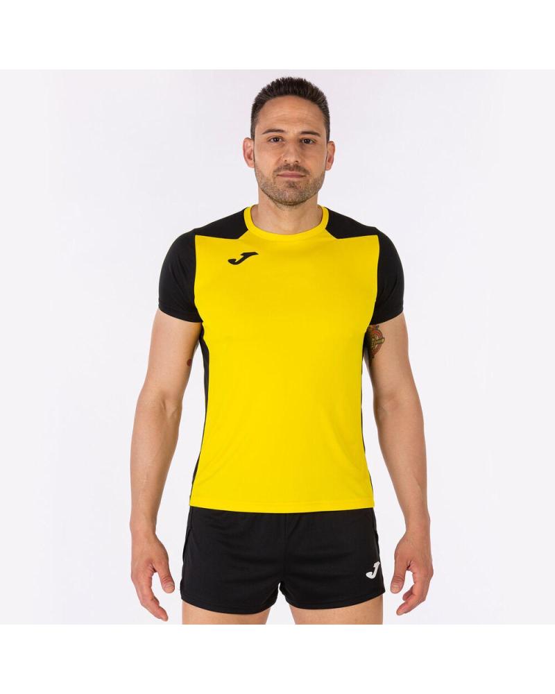 JOMA CAMISETA TÉCNICA RECORD II - NEGRO/AMARILLO 102223-901 AMARILLO