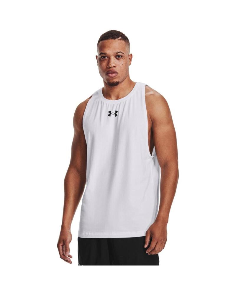 CAMISETA DE TIRANTES UNDER ARMOUR BASELINE COTTON TANK BLANCA 1361901-100 100