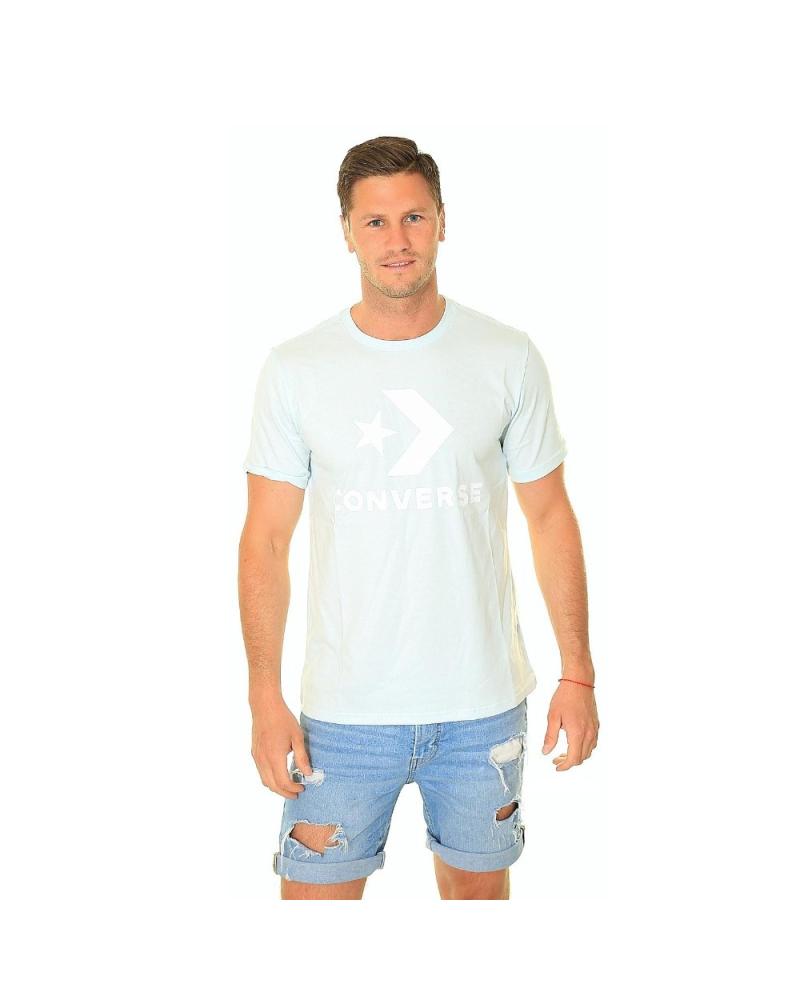 CAMISETA CONVERSE STAR CHEVRON AQUA AZUL 10025458-A16 AZUL