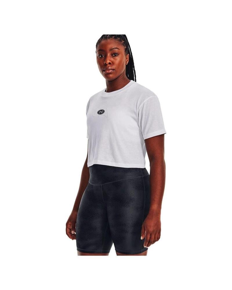 CAMISETA CROPPED DEPORTIVA UNDER ARMOUR BRANDED LOGO BLANCA - REF. 1376751-100 BLANCO