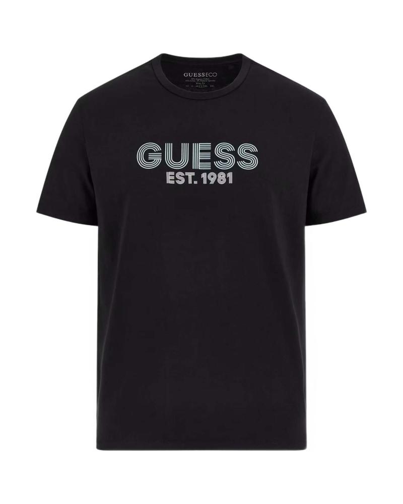 CAMISETA GUESS CLASSIC DESIGN NEGRA PARA HOMBRE NEGRO