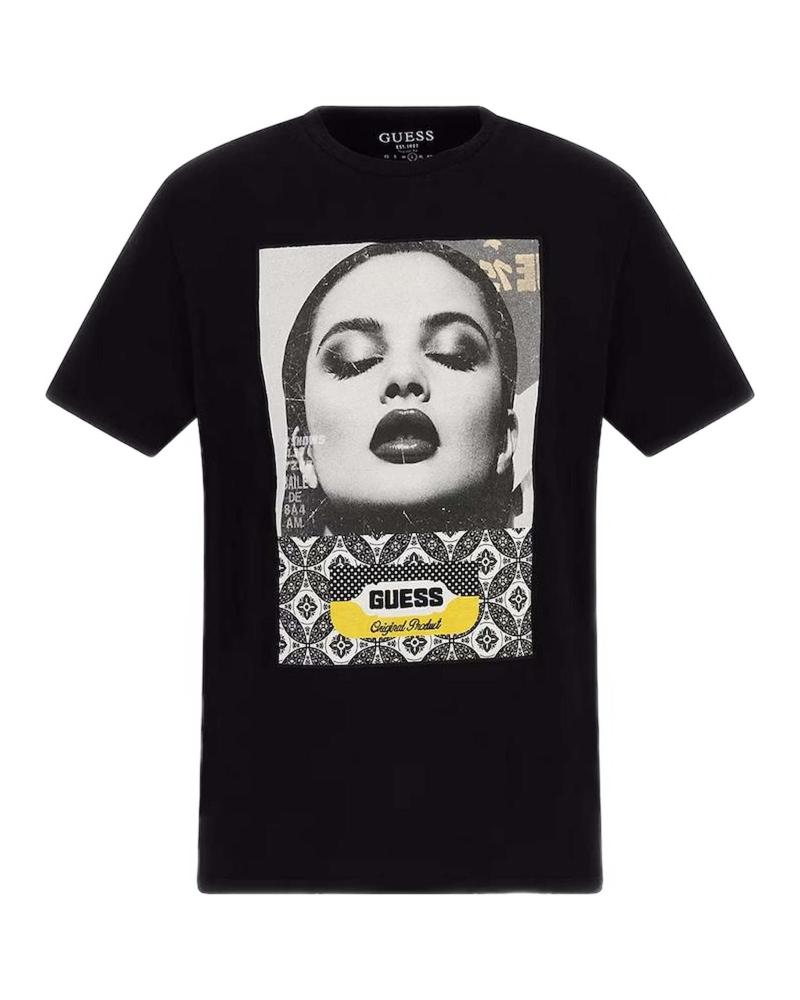 CAMISETA GUESS GIRL NEGRA NEGRO