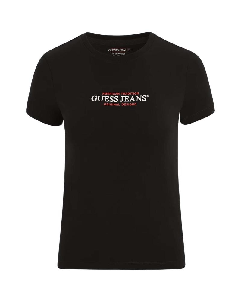 CAMISETA GUESS ICON TEE NEGRA NEGRO