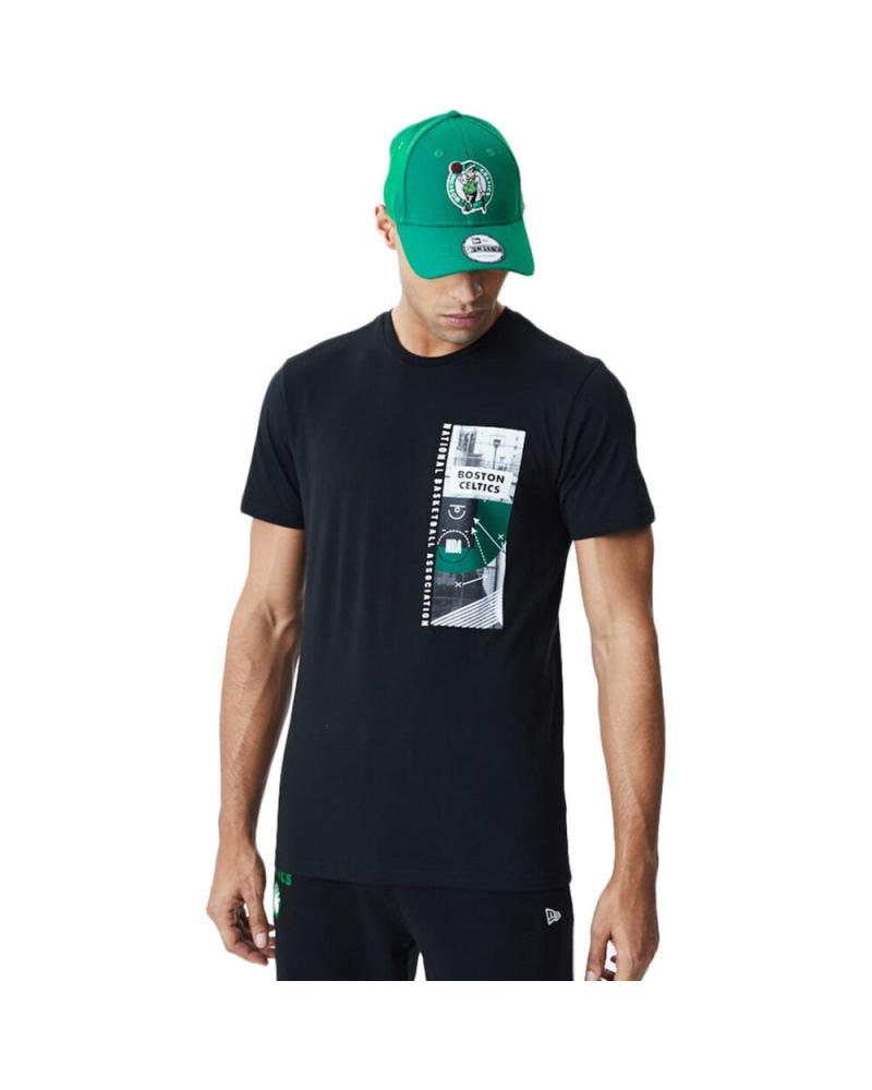 CAMISETA NEW ERA PHOTO PRINT BOSTON CELTICS 12195382 NEGRO NEGRO