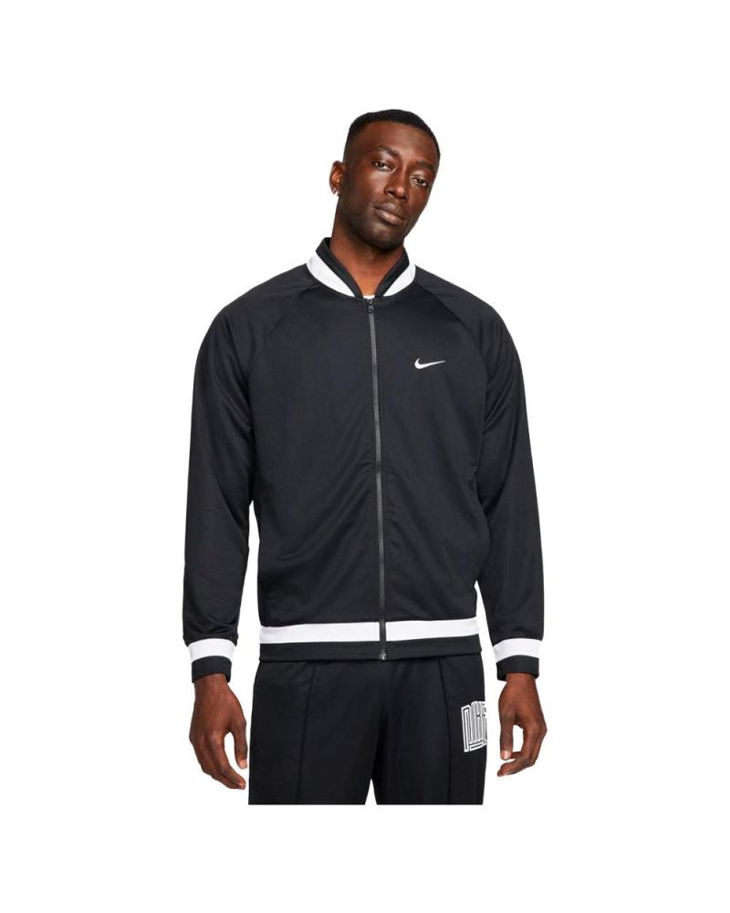 CHAQUETA NIKE DJ JKT STARTING FINE DH7116-011 NEGRA CON DETALLES BLANCOS NEGRO