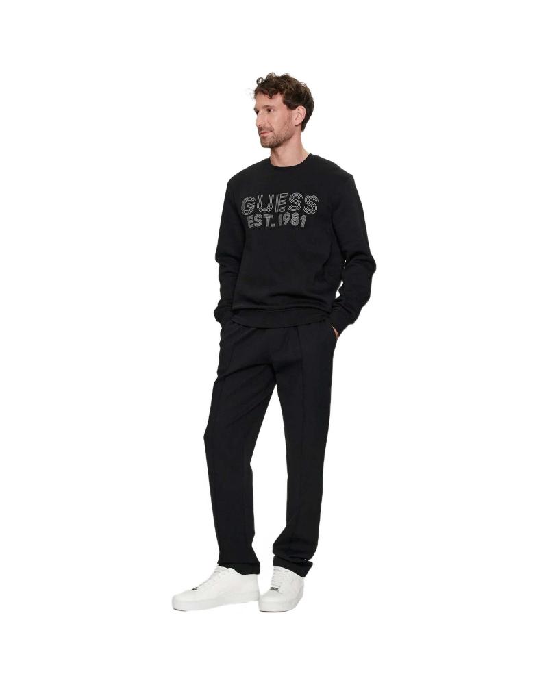 SUDADERA GUESS BEAU SWEATSHIRT NEGRA NEGRO