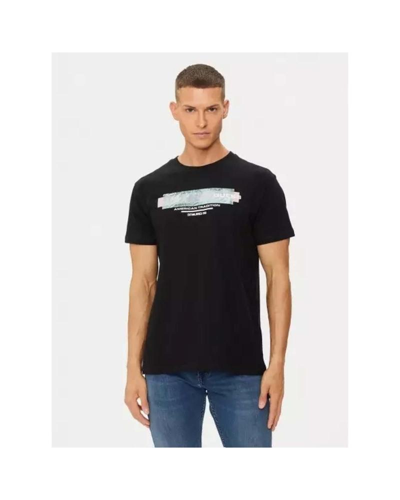 GUESS CAMISETA BOX BACK TEE NEGRA NEGRO