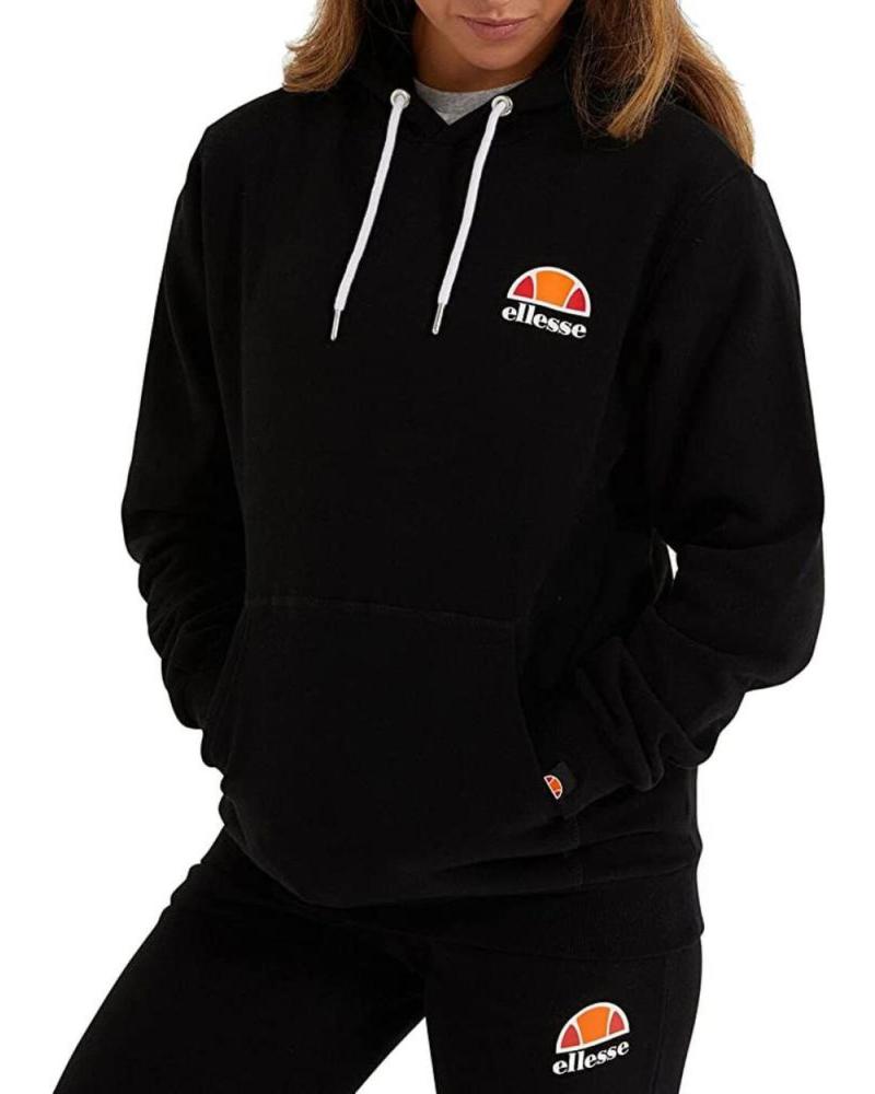 SUDADERA CON CAPUCHA ELLESSE ELISE OH SRK12899-011 NEGRA NEGRO