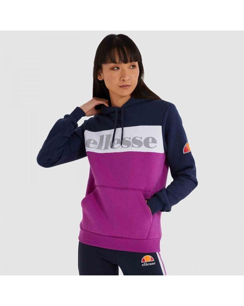 SUDADERA CON CAPUCHA ELLESSE MALGO OH SRK12417-429 MARINO LILA BLANCO AZUL MARINO