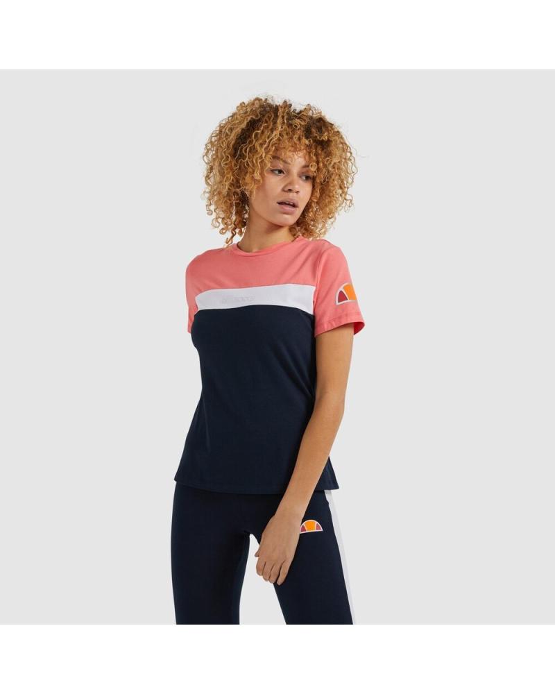 CAMISETA ELLESSE BECAERT SRI11487-NV AZUL MARINO CON BLOQUES DE COLOR AZUL MARINO