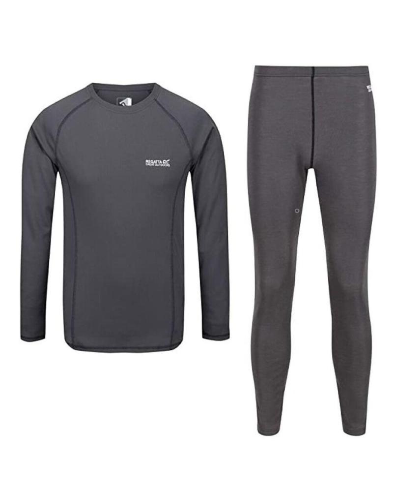REGATTA CONJUNTO TÉRMICO BAMLEY GRIS RMU039-61I (CAMISETA Y PANTALÓN) GRIS