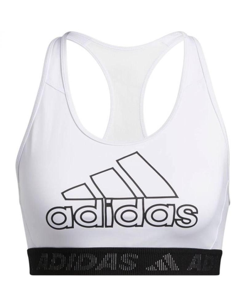 SUJETADOR DEPORTIVO ADIDAS DRST BOS B GM2828 - BLANCO Y NEGRO BLANCO