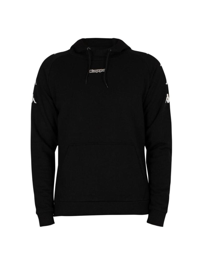 SUDADERA KAPPA KORTUS CON CAPUCHA NEGRA - REF. 3114FMW-A02 NEGRO