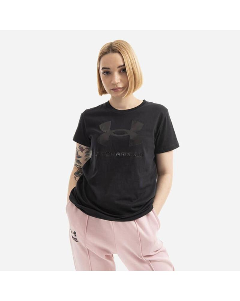 UNDER ARMOUR SPORTSTYLE LOGO SS CAMISETA NEGRA 1356305-002 NEGRO