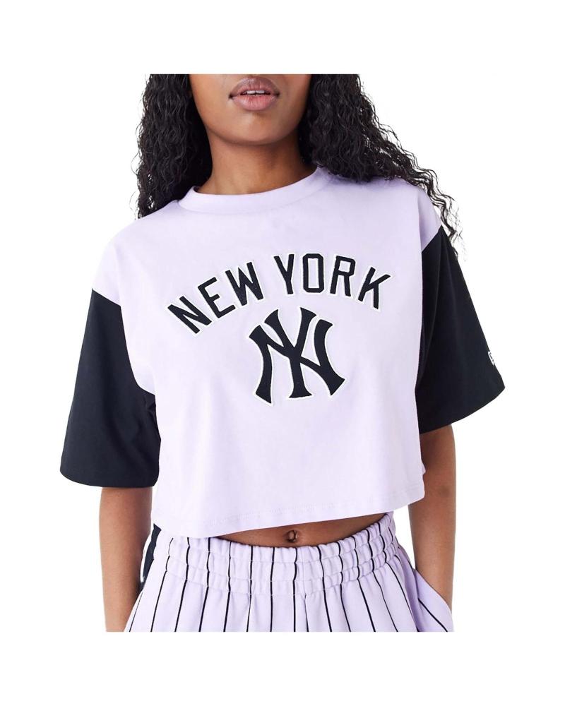 NEW ERA CAMISETA CROP TEE MORADA MORADO