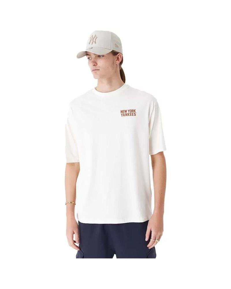 CAMISETA NEW ERA MLB WORDMARK OS TEE 60435536 - BLANCO BEIGE