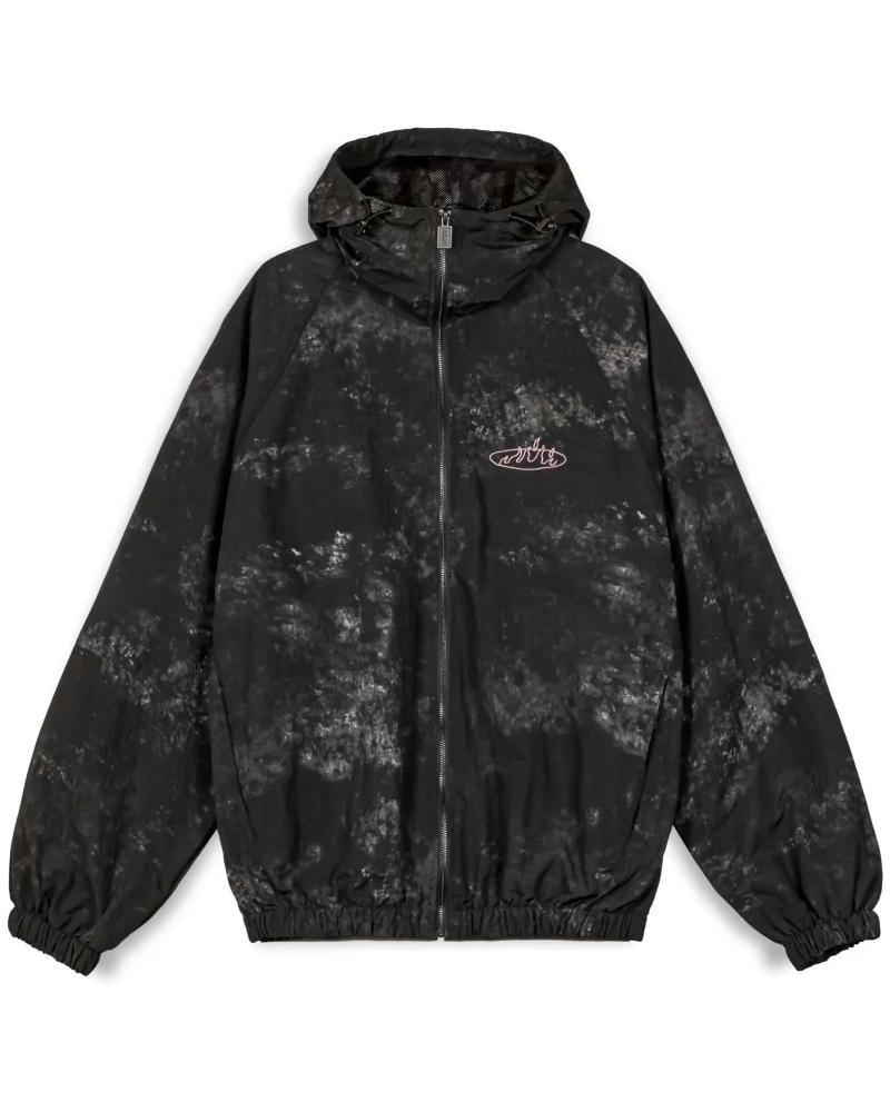 CHAQUETA DEPORTIVA GRIMEY TRACK JACKET NEGRA CON CAPUCHA NEGRO