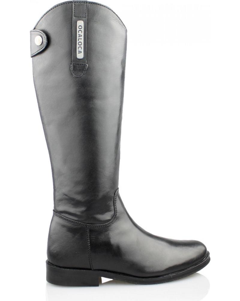 Botas de Menina OCA LOCA SHOES OCA LOCA BOTA CABALLERIZA PIEL NEGRO