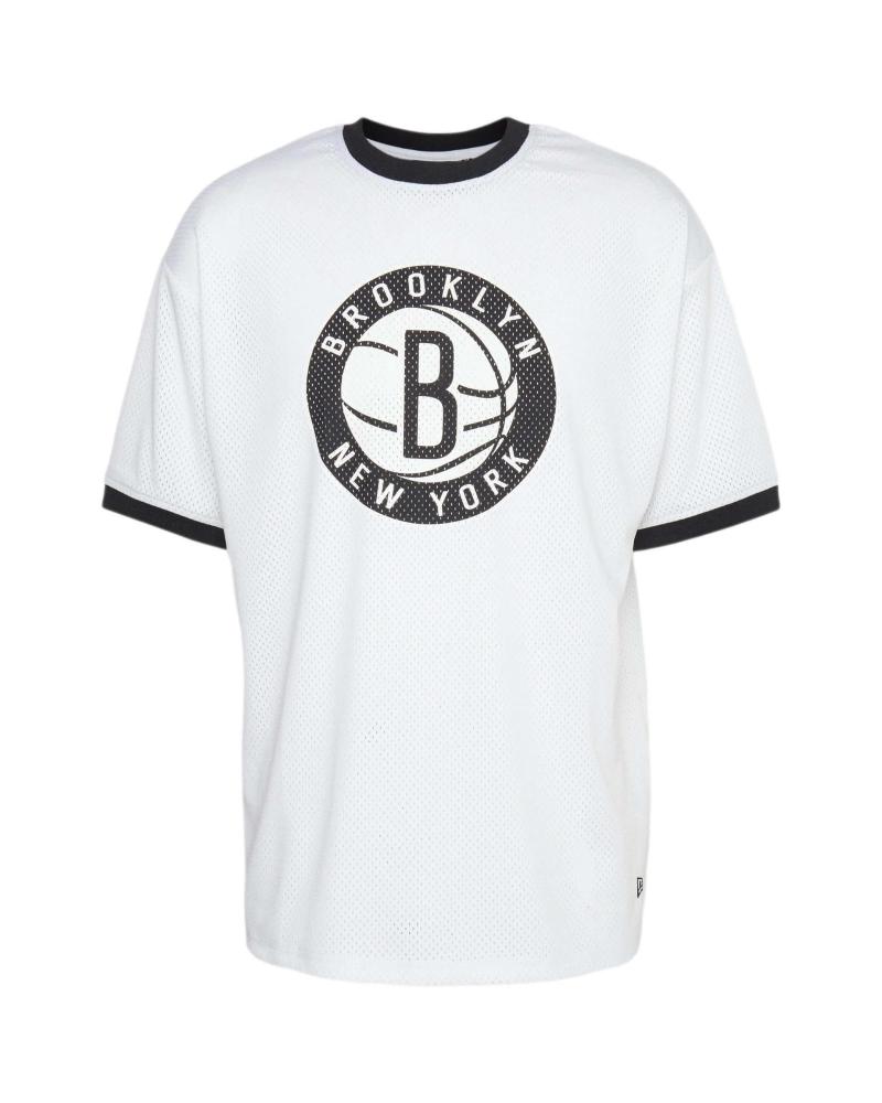 NEW ERA CAMISETA NBA TEAM LOGO MESH BLANCA BROOKLYN NETS BLANCO