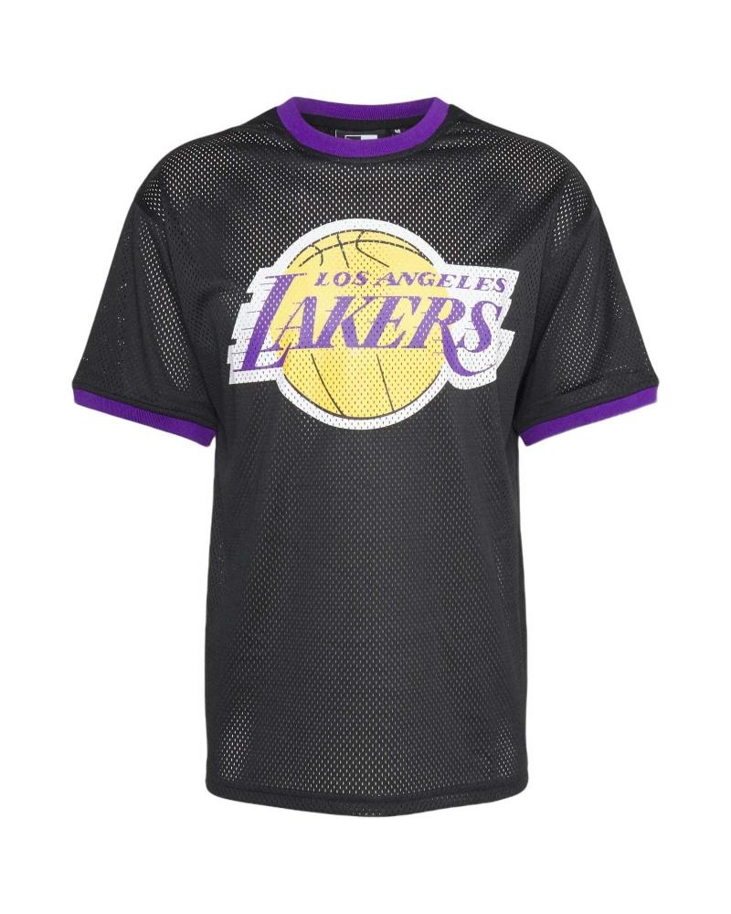 NEW ERA CAMISETA NBA LAKERS TEAM LOGO MESH NEGRA NEGRO