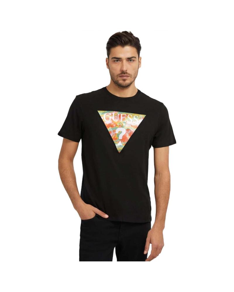 CAMISETA ABSTRACT TRI NEGRA GUESS NEGRO