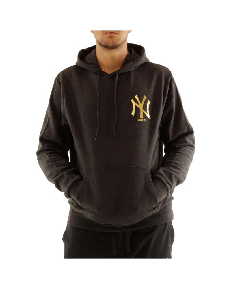 SUDADERA CON CAPUCHA NEW ERA MLB HOODY NEYYAN NEGRA PARA HOMBRE NEGRO