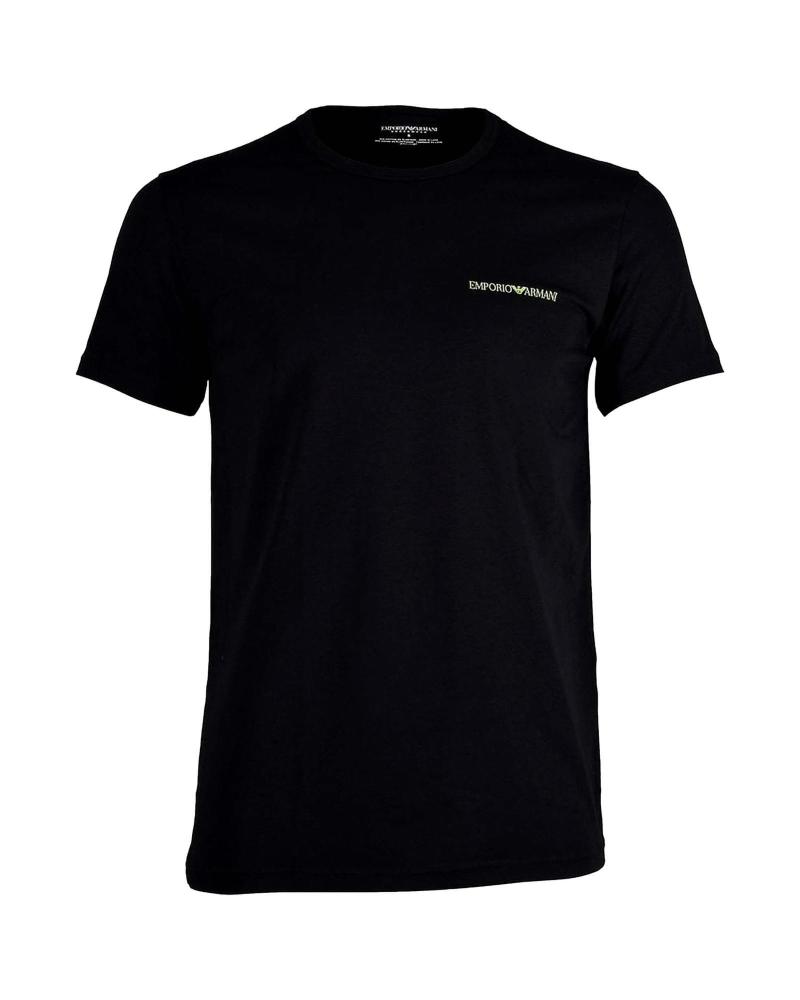 EMPORIO ARMANI PACK 2 CAMISETAS CUELLO REDONDO NEGRAS NEGRO
