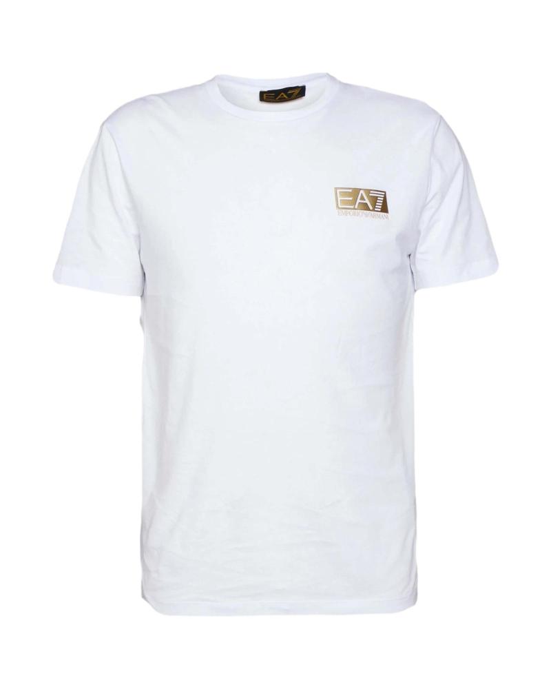 CAMISETA EMPORIO ARMANI T-SHIRT BLANCA CON LOGO DORADO BLANCO