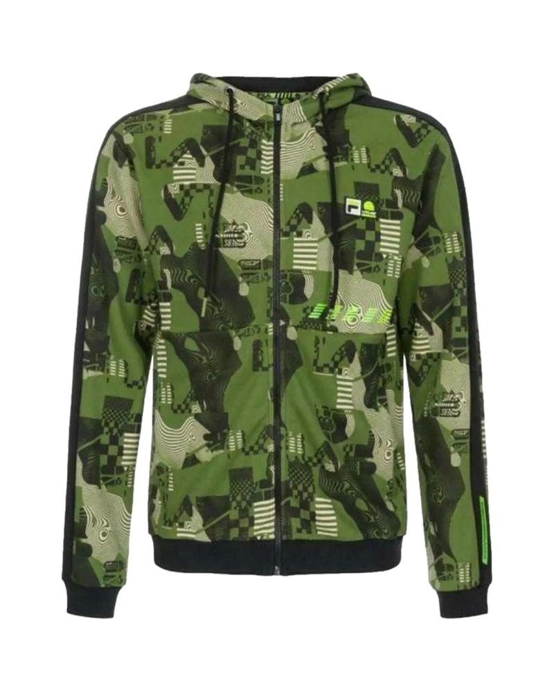 FILA SUDADERA CON CAPUCHA HOOD JACKET CAMUFLAJE VERDE VERDE