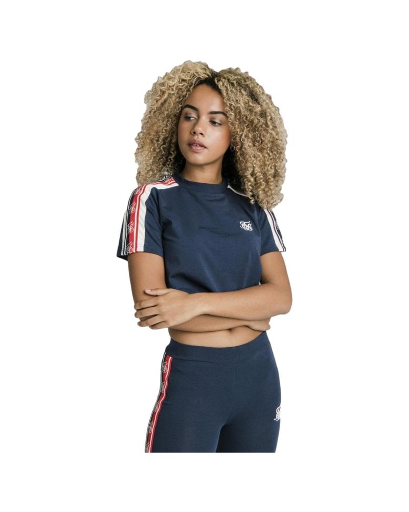 SIKSILK CAMISETA CLASSIC TAPE AZUL AZUL