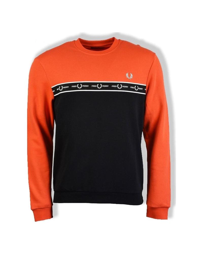 FRED PERRY SUDADERA ORANGE-BLACK ORANGE-BLACK