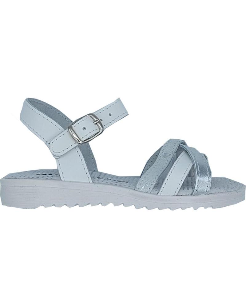 de HURAN SANDALIA PIEL NINA BLANCO